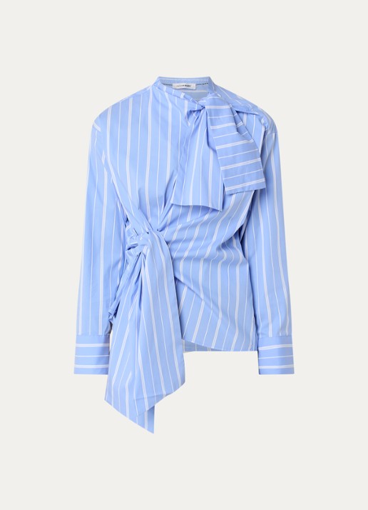 Co'Couture Shira tuniek met streepprint en sjaalkraag