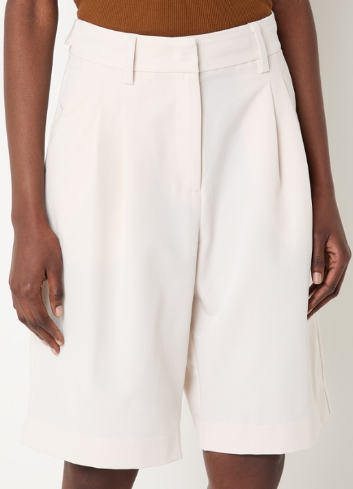 Co'Couture TengaCC high waist loose fit korte pantalon met steekzakken