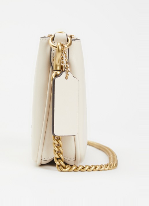 Coach Audrey crossbodytas van kalfsleer met afneembare schouderriem  - detail 6 gebroken wit