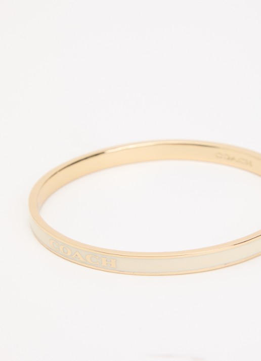 Coach Bangle in set van 2 - detail wit