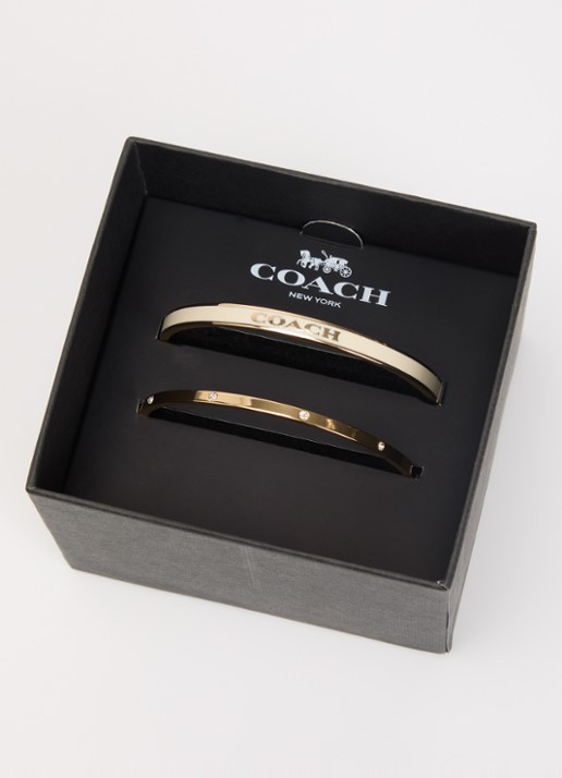 Coach Bangle in set van 2 - detail 2 wit