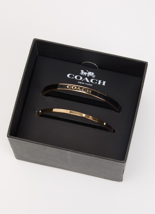 Coach Bangle in set van 2 - detail 2 zwart