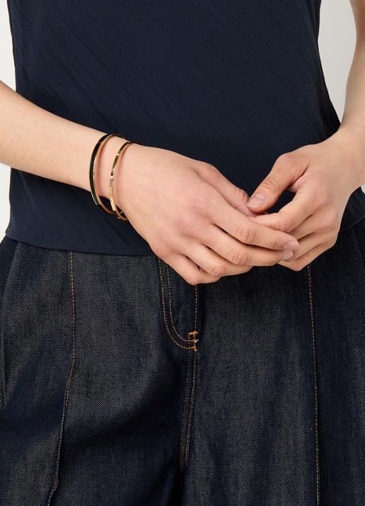 Coach Bangle in set van 2 - voorkant 4 zwart