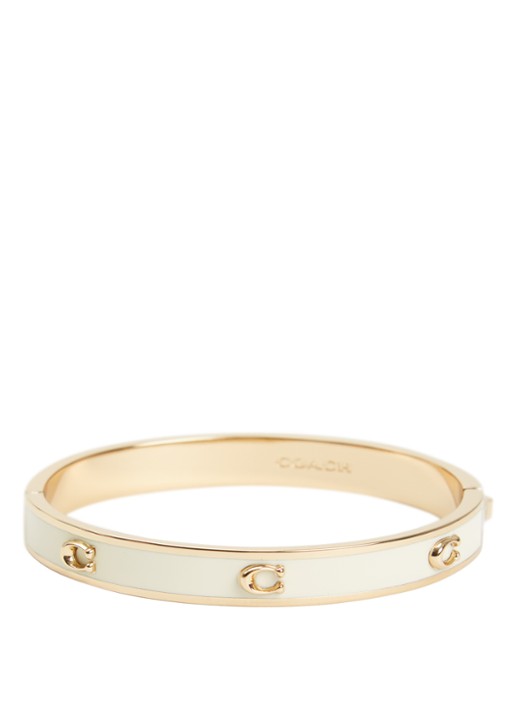 Coach Bangle met logo - voorkant 2 wit