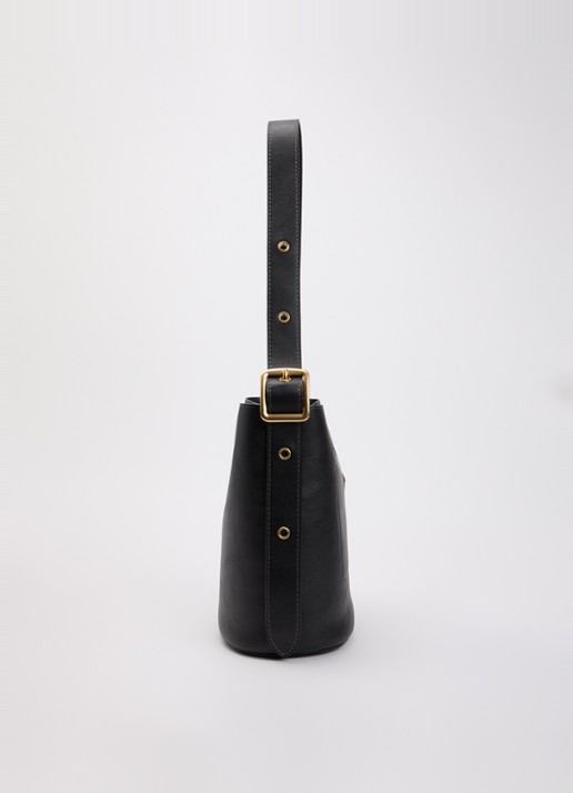 Coach Bleecker schoudertas van leer met uitneembaar etui - detail 6 zwart