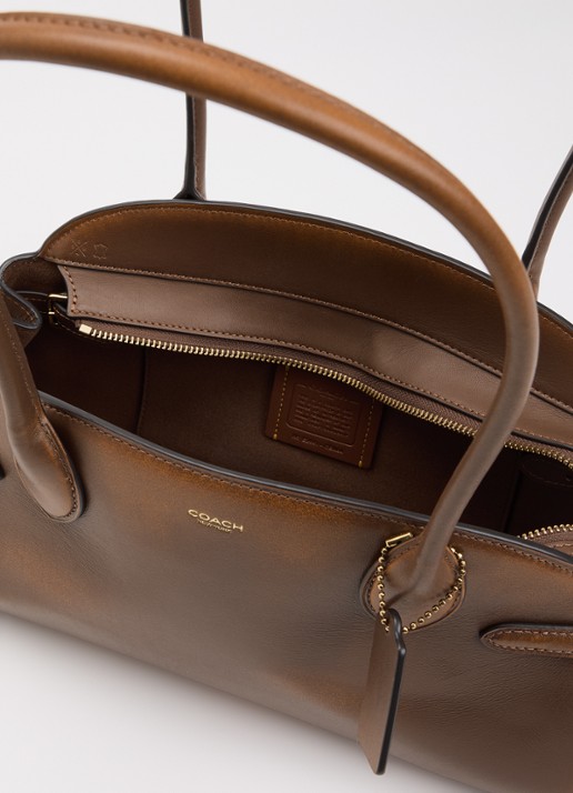Coach Empire 34 schoudertas van leer - detail 3 bruin