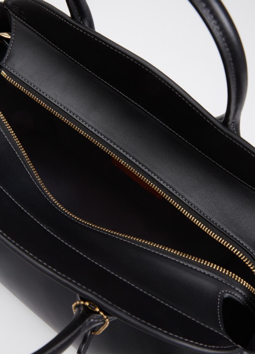 Coach Empire handtas van leer met afneembare schouderriem - detail 2 zwart