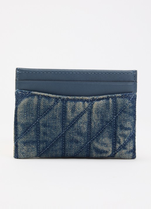 Coach Essential pasjeshouder van denim met quilt patroon - achterkant indigo