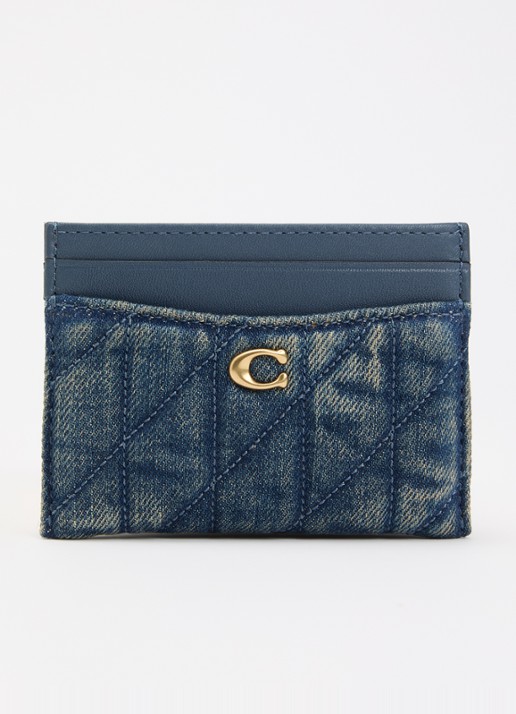 Coach Essential pasjeshouder van denim met quilt patroon