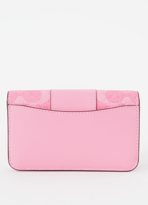 Coach Essential Slim portemonnee met logoprint - achterkant roze