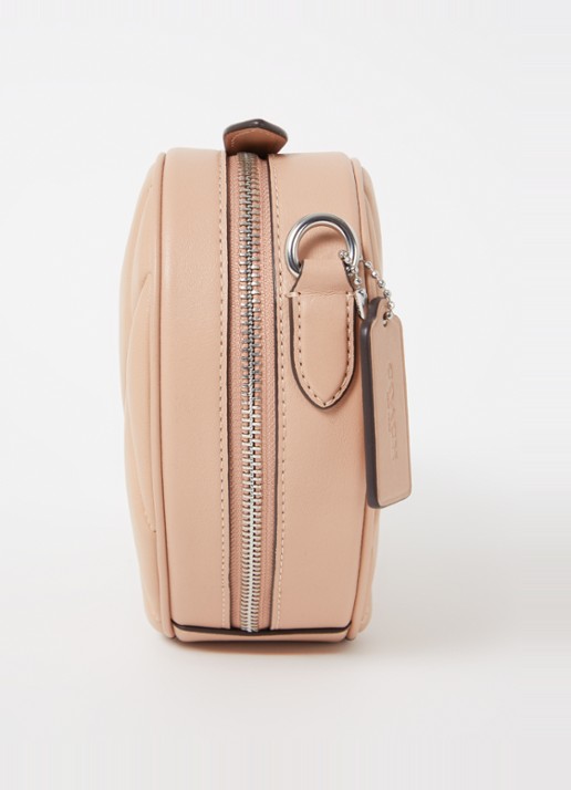 Coach Heart crossbodytas van quilted leer - detail 3 zalmroze