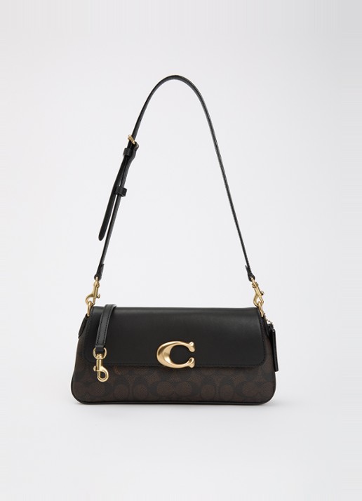 Coach Jet schoudertas met logoprint en verstelbare schouderriem