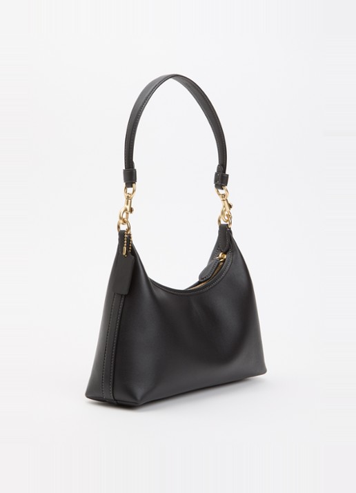 Coach Juliet 25 schoudertas van leer met logo  - achterkant 4 zwart