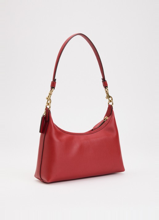 Coach Juliet 25 schoudertas van leer met logo  - achterkant rood