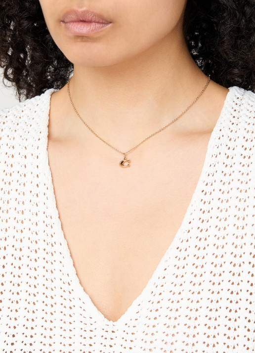Coach Ketting met hanger - voorkant 2 goud