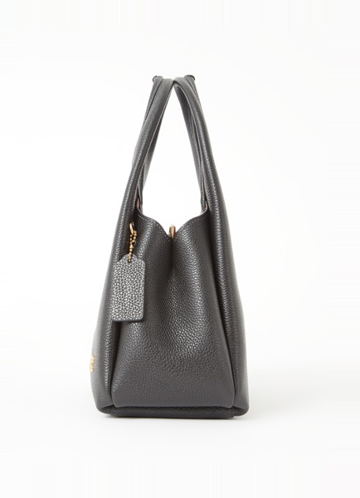 Coach Lana 23 handtas van leer met logo - detail 6 zwart