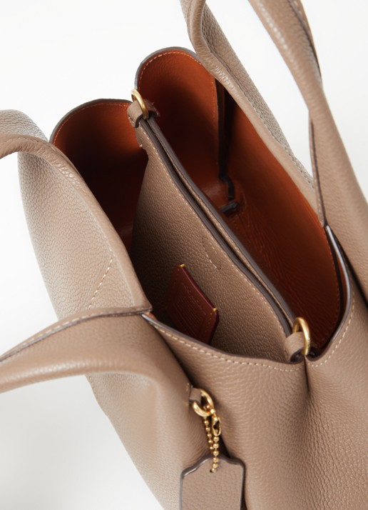 Coach Lana 23 Handtas van leer - detail lichtbruin