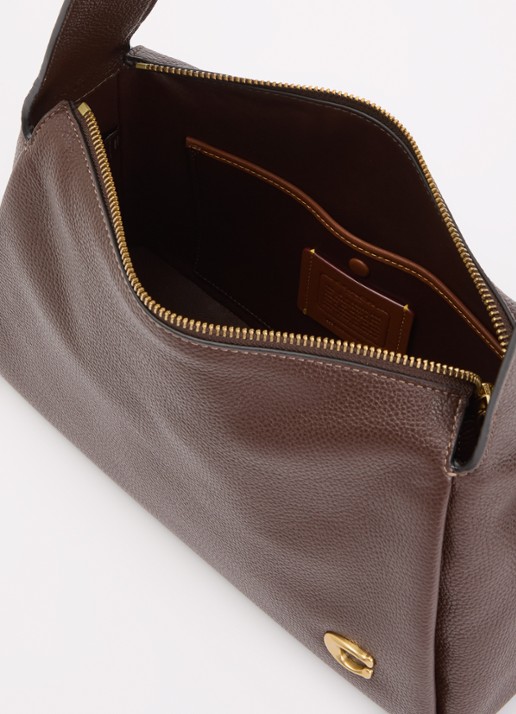 Coach Lola schoudertas van leer - detail 3 bruin