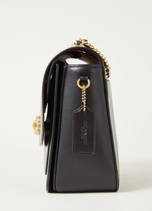 Coach Madison schoudertas van kalfsleer - detail 3 zwart