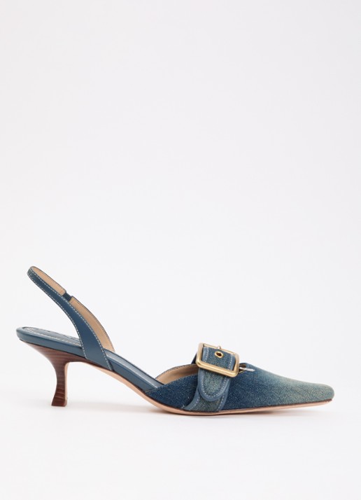 Coach Margot Loved slingback van denim met gespdetail