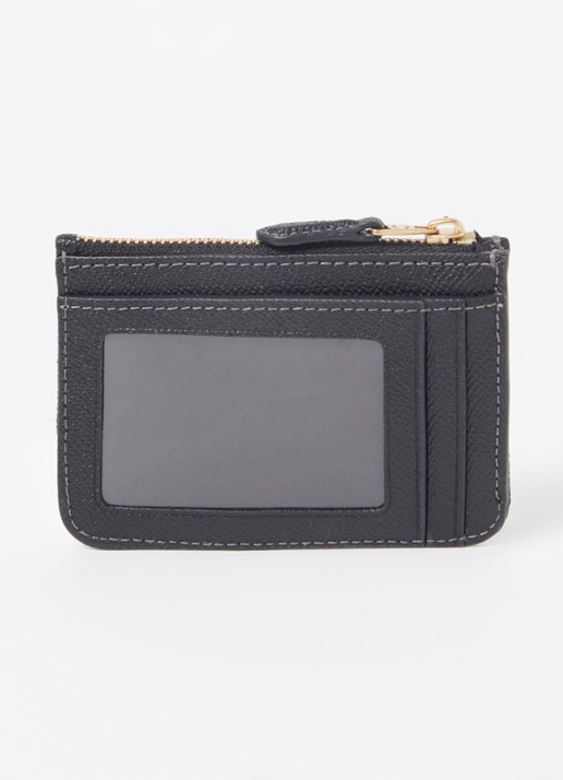Coach Mini ID pasjeshouder van leer - detail 2 zwart