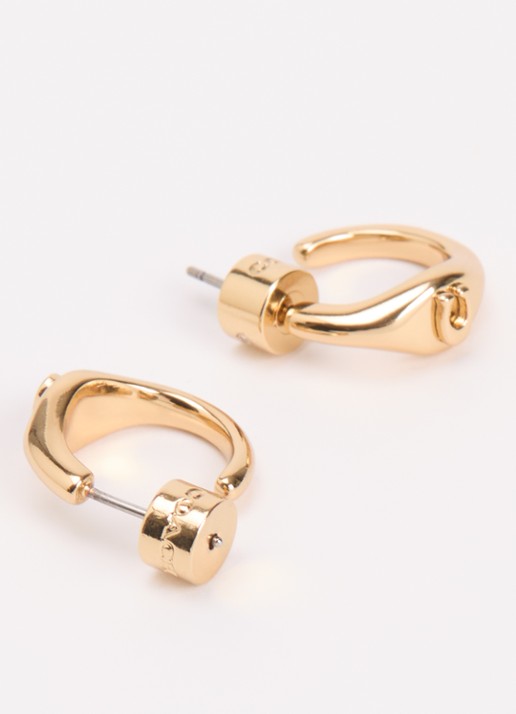 Coach Oorstekers met logo - detail 3 goud