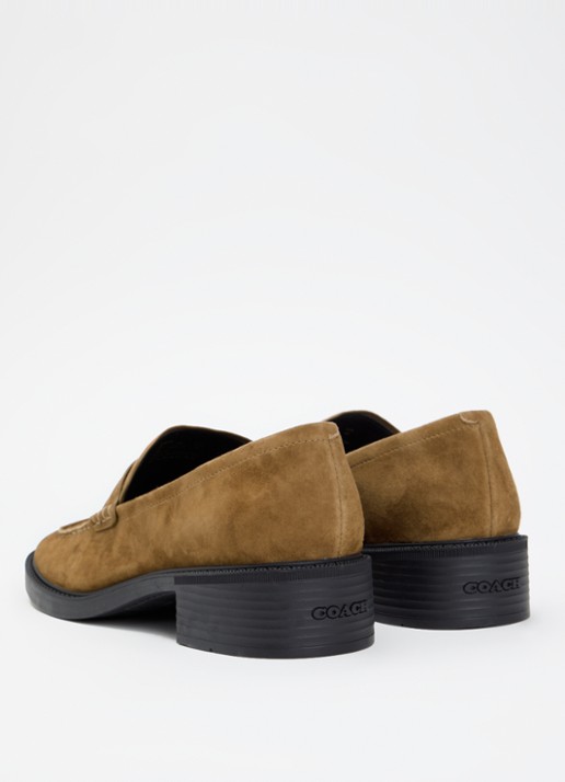 Coach Penny loafer van suède - achterkant 5 camel