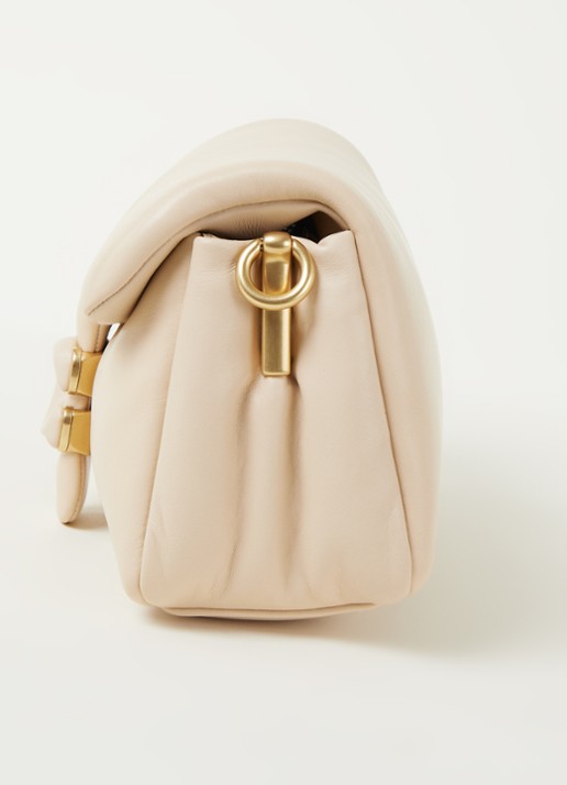 Coach Pillow Tabby 26 gewatteerde schoudertas van leer - detail 5 creme