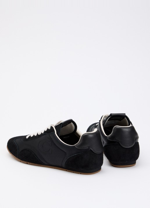 Coach Sneaker met details van suède - achterkant 2 zwart