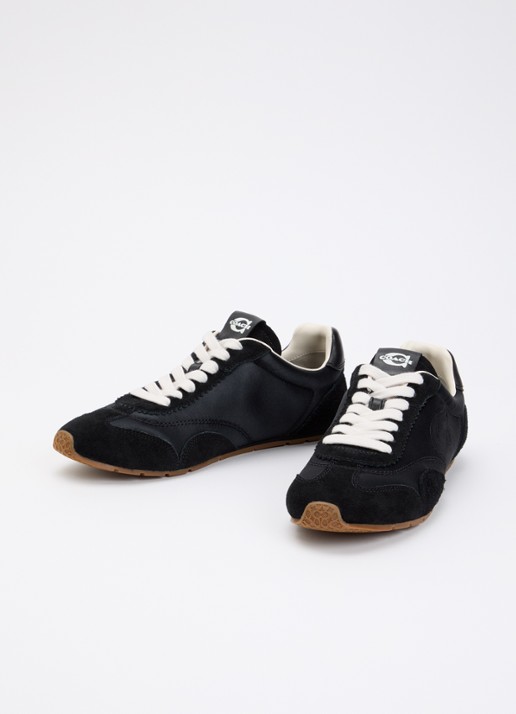 Coach Sneaker met details van suède - detail 3 zwart
