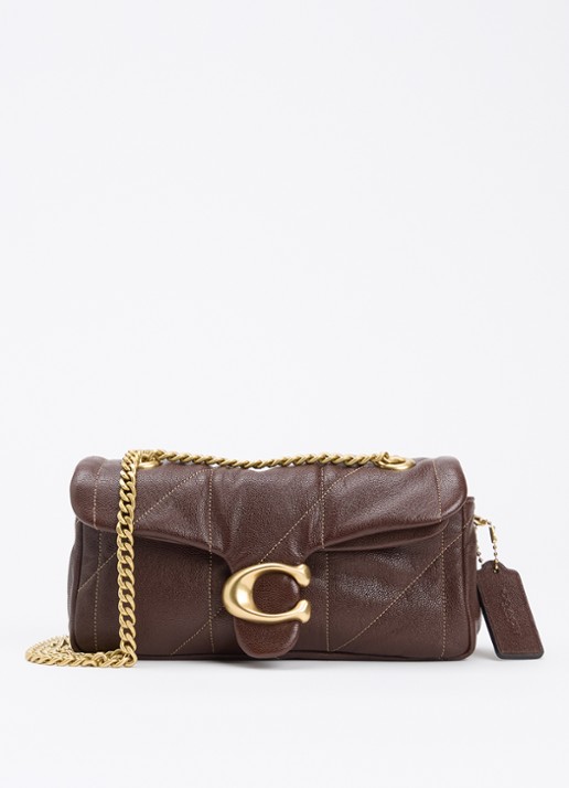 Coach Soft Tabby 20 schoudertas van leer met quiltpatroon