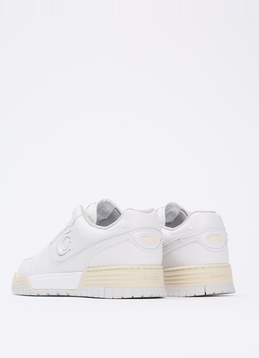Coach Soho sneaker van leer met logo - achterkant 5 wit