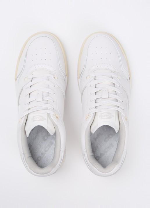 Coach Soho sneaker van leer met logo - detail 3 wit