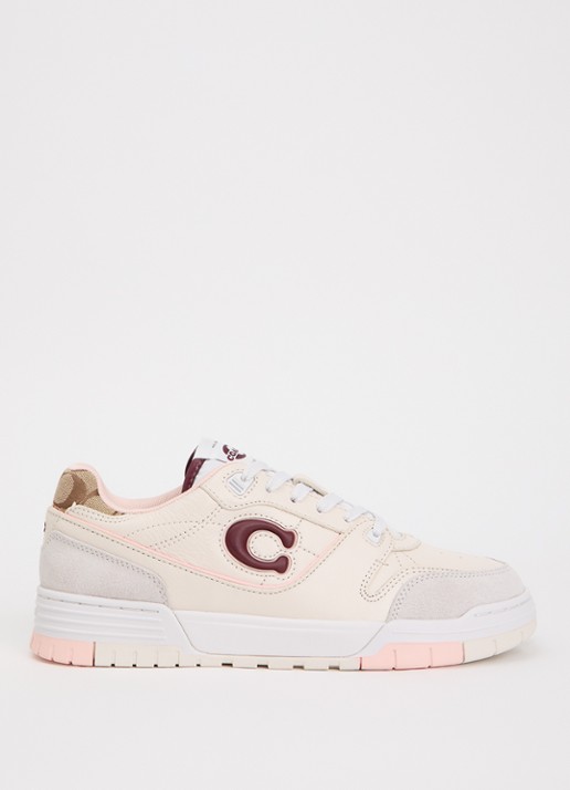 Coach Soho sneaker van leer met suède details en jacquard dessin