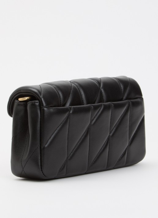 Coach Tabby 19 crossbodytas van leer met afneembare schouderriem - achterkant 7 zwart