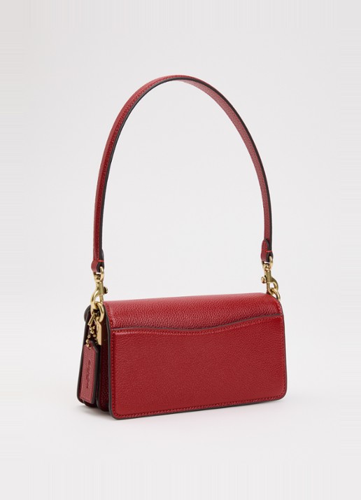 Coach Tabby 20 schoudertas van leer met afneembare schouderriem - achterkant 4 rood