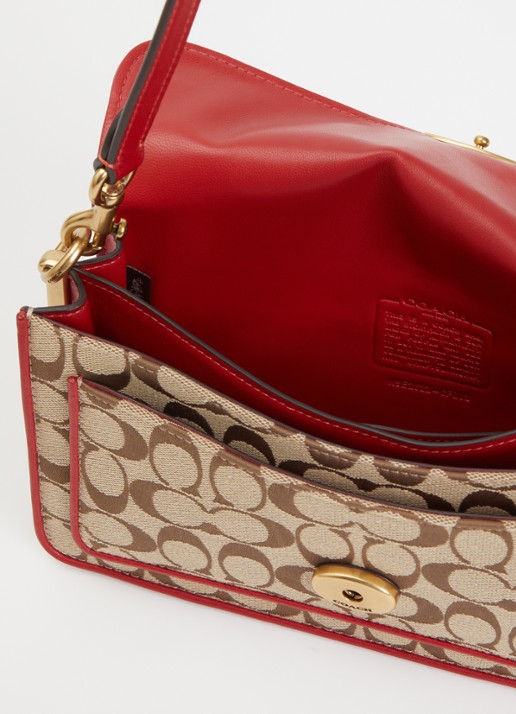 Coach Tabby 26 schoudertas met logoprint - detail 2 beige