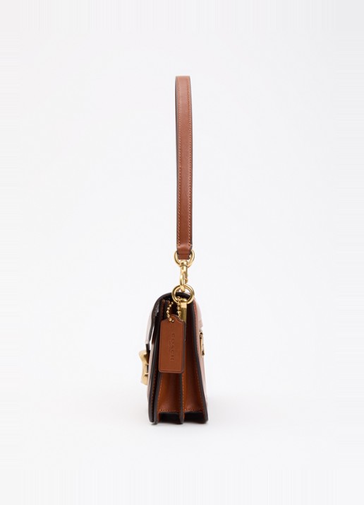Coach Tabby 26 schoudertas van leer met afneembare schouderriem  - detail 3 cognac