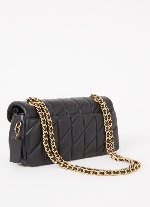 Coach Tabby 26 schoudertas van quilted leer - achterkant 4 zwart