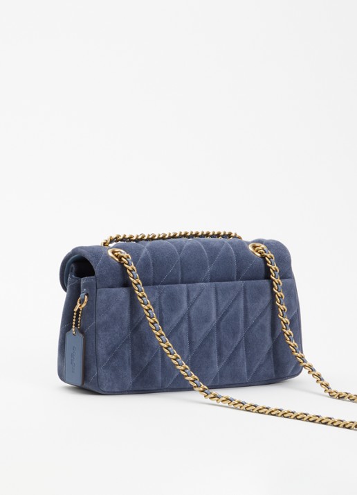 Coach Tabby 26 schoudertas van quilted suède  - achterkant 4 jeans