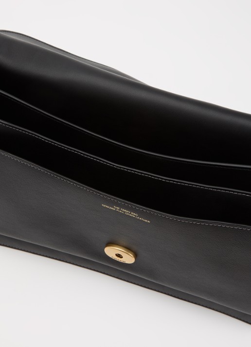 Coach Tabby 36 schoudertas van leer met logo  - detail zwart