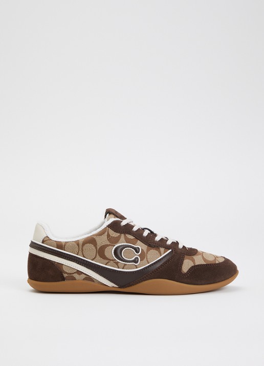Coach Track sneaker met details van suède
