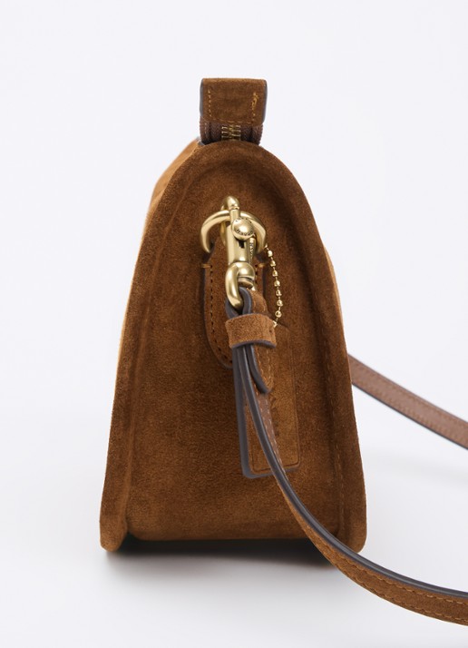 Coach Waverly schoudertas van suéde met afneembare schouderriemen  - detail 3 bruin