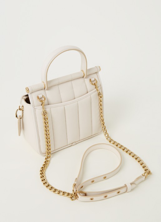 Coach Willis 18 handtas van quilted leer - achterkant 2 creme