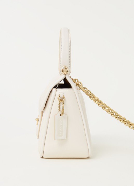 Coach Willis 18 handtas van quilted leer - detail 4 creme