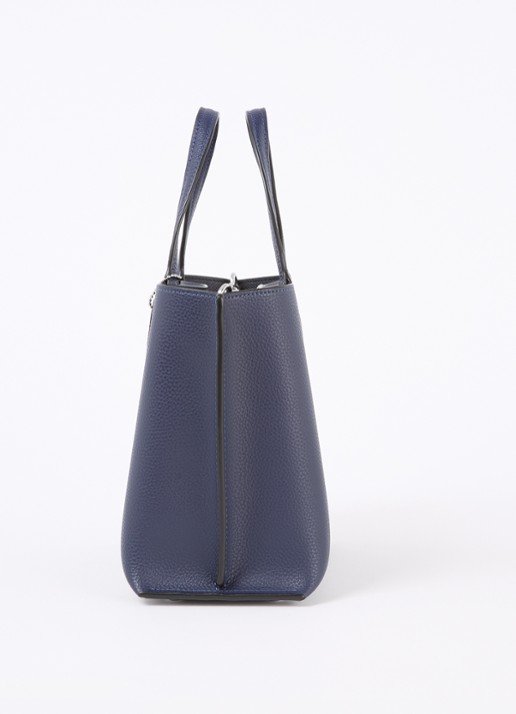 Coach Willow 24 handtas van leer met afneembare schouderriem - detail 2 donkerblauw