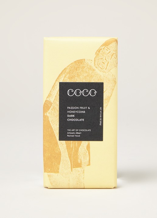 Coco Chocolatier Passion Fruit & Honeycomb donkere chocolade 80 gram - voorkant 2 undefined