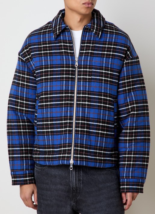 Cole Buxton Gewatteerd overshirt met ruitdessin