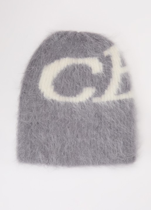 Cole Buxton Grofgebreide muts in alpaca wolblend met ingebreid logo