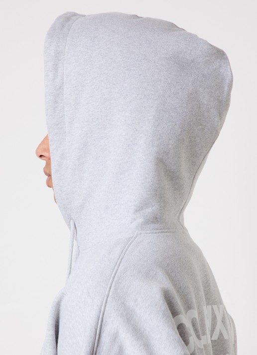 Cole Buxton Hoodie met logo- en backprint  - detail 4 lichtgrijs